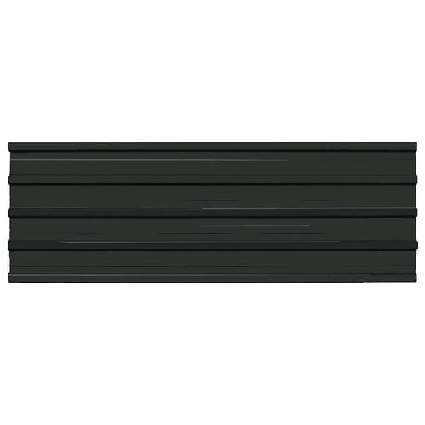 vidaXL Roof Panel 12 pcs Anthracite 129 x 45 cm Galvanised steel