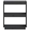 vidaXL Book Cabinet Grey 60x35x71 cm Solid Wood Pine