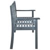 vidaXL 3-Seater Garden Bench 150 cm Grey Solid Eucalyptus Wood
