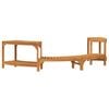vidaXL Hot Tub Surround Half-Round Solid Acacia Wood Brown