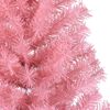 vidaXL Artificial Pre-lit Christmas Tree with 300 LEDs Pink 240 cm PVC