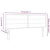vidaXL Headboard with Headboard Dark Grey 144 cm Faux Leather