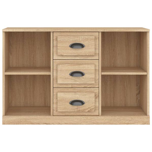 vidaXL Sideboard Sonoma Oak 104.5x35.5x67.5 cm Engineered Wood