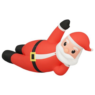 vidaXL Christmas Inflatable Lying Santa LED 160 cm