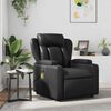 vidaXL Massage Recliner Chair Black Faux Leather
