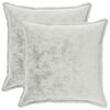 vidaXL Throw Pillow 2 pcs HOUTEN Light Grey 55 x 55 cm Flannel