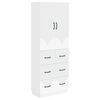 vidaXL Cabinet Set 2 pcs 66 x 34.5 x 87 cm Engineered Wood White