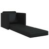 vidaXL Sofa Bed 60cm Black Artificial Leather