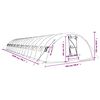 vidaXL Greenhouse with Steel Frame White 90 m&sup2; 18x5x2.3 m