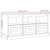 vidaXL TV Cabinet Grey Sonoma 100x35x50 cm Engineered Wood