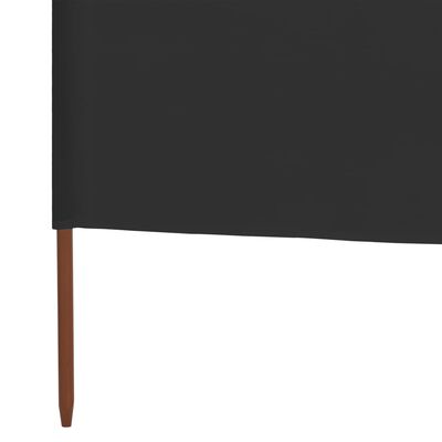 vidaXL 3-panel Wind Screen Fabric 400x160 cm Anthracite