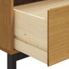 vidaXL Drawer Cabinet FLAM 110x40x80 cm Solid Wood Pine