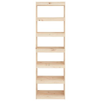vidaXL Book Cabinet/Room Divider 60x30x199.5 cm Solid Wood Pine