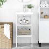 vidaXL Bathroom Washbasin Frame White 40x38x83 cm Iron