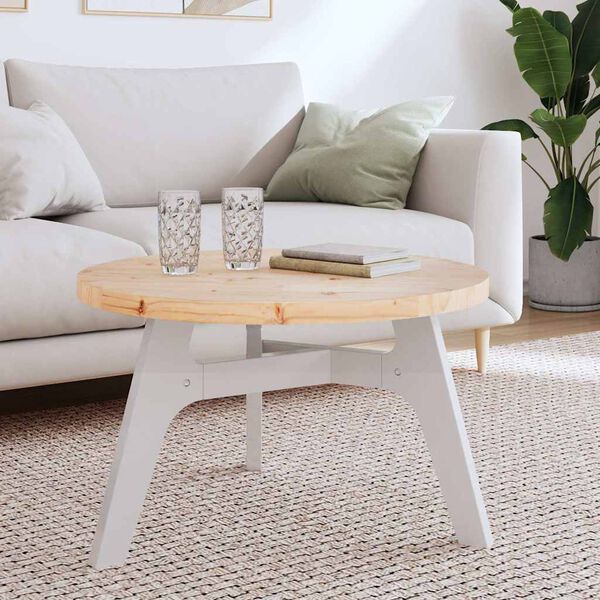 vidaXL Table Top Round &Oslash;70x3 cm Solid Wood Pine