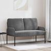 vidaXL Sofas with Cushion 110cm Dark Grey Plywood