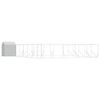 vidaXL Outdoor Dog Kennel with Roof Silver 12x12x2.5m Galvanised Steel