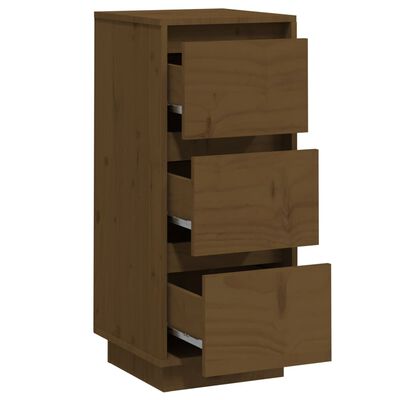 vidaXL Sideboard Honey Brown 32x34x75 cm Solid Wood Pine
