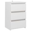 vidaXL Bed Cabinet White 40x35x62,5 cm Engineered Wood