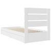 vidaXL Storage Bed with Headboard White 90 x 190 cm Engineered Wood