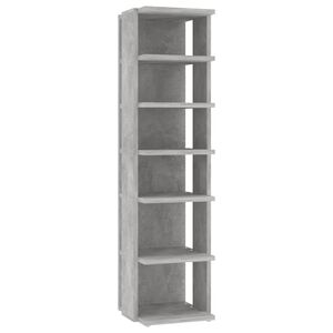 vidaXL Shoe Cabinet | Concrete grey | Engineered wood | Compact | Shoe Cabinet