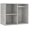 vidaXL Dressing Table Set with LED Concrete Grey Engineered Wood