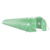 vidaXL Greenhouse with Steel Frame Green 72 m&sup2; 24x3x2 m