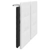 vidaXL Headboard Cushion "Zadar" Black and White 153 cm Faux Leather