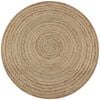 vidaXL Area Rug Braided Jute 150 cm Round