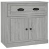 vidaXL Sideboards 2 pcs Grey Sonoma Engineered Wood