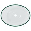 vidaXL Basin Glass 50x37x14 cm Transparent