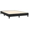 vidaXL Box Spring Bed with Mattress Black 137x187 cm Double Size Velvet