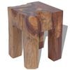 vidaXL Stool | Brown | Solid teak wood | Classic/Traditional | Stool | Square