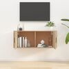 vidaXL Wall Mounted TV Cabinet Sonoma Oak 100x34.5x40 cm