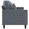 vidaXL 3-Seater Sofa Dark Grey 180 cm Velvet