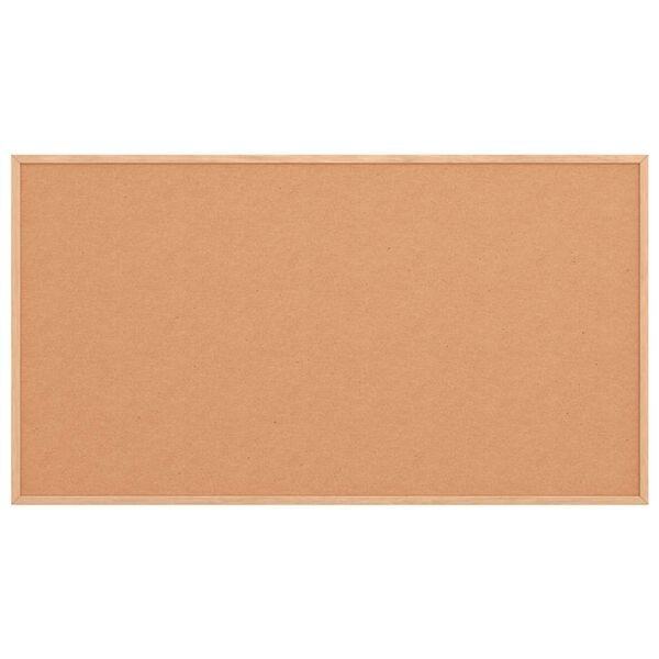 vidaXL Cork Board with Solid Pine Wood Frame 100x55 cm