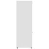 vidaXL Book Cabinet White 90x30x90 cm Engineered Wood