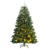 vidaXL Artificial Hinged Christmas Tree 300 LEDs 210 cm