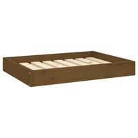 vidaXL Dog Bed Honey Brown 71.5x54x9 cm Solid Wood Pine