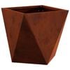vidaXL Planter Rusty 30 x 30 x 30 cm Weathering Steel