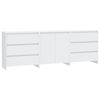 vidaXL 3 Piece Sideboard White Engineered Wood