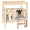 vidaXL Dog Bed 65.5x50.5x70 cm Solid Wood Pine