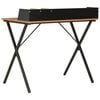 vidaXL Desk Black and Brown 80x50x84 cm