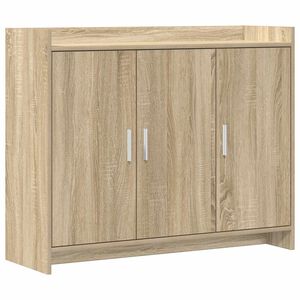 vidaXL Sideboard Sonoma Oak 98.5 x 33 x 80 cm Engineered Wood