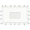 vidaXL Football Net Rebounder White&Black 184x61x123 cm Steel and PE