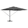 vidaXL Umbrella Anthracite 351 x 250 x 253 cm Polyester and Aluminium