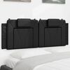 vidaXL Headboard Cushion "Viana" Black 137 cm Double Faux Leather