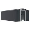 vidaXL Garden Shed 257x489x181 cm Metal Anthracite