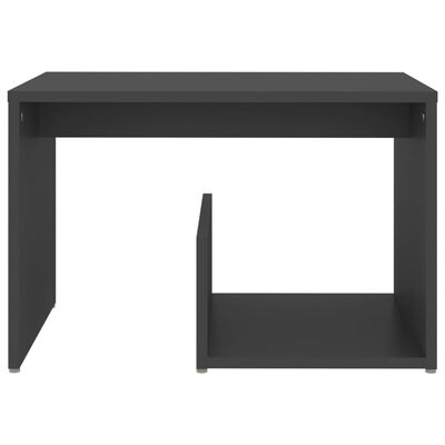 vidaXL Side Table Grey 59x36x38 cm Engineered Wood