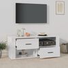 vidaXL TV Cabinet High Gloss White 100x35x40 cm Engineered Wood